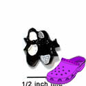 CROC-2061 - Tap Shoes Black Medium - Crocs<SMALL><SUP>TM</SUP></SMALL> Decoration Charm (12 per package)