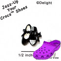 CROC-2220 - Tap Shoes Black Mini - Crocs<SMALL><SUP>TM</SUP></SMALL> Decoration Charm (12 per package)