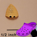 CROC-2634 - Beehive Tan Mini - Crocs<SMALL><SUP>TM</SUP></SMALL> Decoration Charm (12 per package)