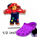 CROC-2641 - Scarecrow Hat Orange Mini - Crocs<SMALL><SUP>TM</SUP></SMALL> Decoration Charm (12 per package)
