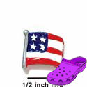 CROC-2657 - USA Flag Mini - Crocs<SMALL><SUP>TM</SUP></SMALL> Decoration Charm (12 per package)