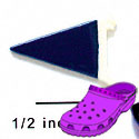 CROC-3172 - Pennant Blue Mini - Crocs<SMALL><SUP>TM</SUP></SMALL> Decoration Charm (12 per package)