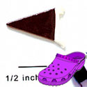 CROC-3173 - Pennant Maroon Mini - Crocs<SMALL><SUP>TM</SUP></SMALL> Decoration Charm (12 per package)