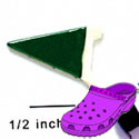 CROC-3175 - Pennant Green Mini - Crocs<SMALL><SUP>TM</SUP></SMALL> Decoration Charm (12 per package)