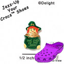 CROC-3239 - Leprechaun Pot Luck O' Mini - Crocs<SMALL><SUP>TM</SUP></SMALL> Decoration Charm (12 per package)