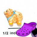 CROC-3357* - Pig Kerchief Blue Mini - Crocs<SMALL><SUP>TM</SUP></SMALL> Decoration Charm (12 per package)