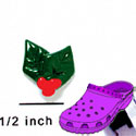 CROC-3546 - Holly Leaves Mini - Crocs<SMALL><SUP>TM</SUP></SMALL> Decoration Charm (12 per package)