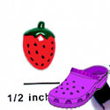 CROC-3953 - Strawberry Red Mini - Crocs<SMALL><SUP>TM</SUP></SMALL> Decoration Charm (12 per package)
