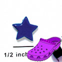 CROC-3954 - Star Blue Flat Mini - Crocs<SMALL><SUP>TM</SUP></SMALL> Decoration Charm (12 per package)