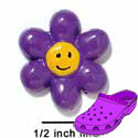 CROC-3977 - Daisy Smile Purple - Crocs<SMALL><SUP>TM</SUP></SMALL> Decoration Charm (12 per package)