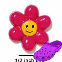 CROC-3978 - Daisy Smile Pink - Crocs<SMALL><SUP>TM</SUP></SMALL> Decoration Charm (12 per package)
