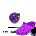 CROC-3993 - Ladybug Purple Mini - Crocs<SMALL><SUP>TM</SUP></SMALL> Decoration Charm (12 per package)