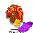 CROC-4325* - Turkey Bright Mini (Left & Right) - Crocs<SMALL><SUP>TM</SUP></SMALL> Decoration Charm (12 per package)