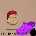 CROC-4458* - Santa Face Mini Matte - Crocs<SMALL><SUP>TM</SUP></SMALL> Decoration Charm (12 per package)