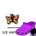 CROC-4861 - Butterfly Monarch Orange Mini - Crocs<SMALL><SUP>TM</SUP></SMALL> Decoration Charm (12 per package)