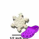 CROC-4948 - Snowflake Mini - Crocs<SMALL><SUP>TM</SUP></SMALL> Decoration Charm (12 per package)