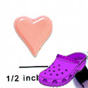 CROC-5016 - Heart Card Suit Pink Mini - Crocs<SMALL><SUP>TM</SUP></SMALL> Decoration Charm (12 per package)