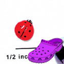 CROC-5055 - Ladybug Red Mini - Crocs<SMALL><SUP>TM</SUP></SMALL> Decoration Charm (12 per package)