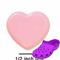 CROC-5068 - Heart Flat Pink Large - Crocs<SMALL><SUP>TM</SUP></SMALL> Decoration Charm (12 per package)