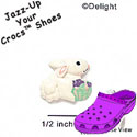 CROC-5124 - Bunny Basket Pink Mini (Left & Right) - Crocs<SMALL><SUP>TM</SUP></SMALL> Decoration Charm (12 per package)