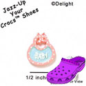CROC-5177 - Baby Bib Multi Mini - Crocs<SMALL><SUP>TM</SUP></SMALL> Decoration Charm (12 per package)