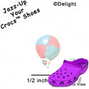 CROC-5183 - Balloon Multi Mini - Crocs<SMALL><SUP>TM</SUP></SMALL> Decoration Charm (12 per package)