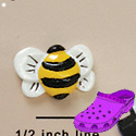 CROC-5614 - Medium Bee - Clog Shoe Decoration Charm 