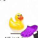 CROC-5619 - Yellow Ducky - Clog Shoe Decoration Charm 