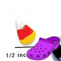 CROC-9228 - Candy Corn Mini - Crocs<SMALL><SUP>TM</SUP></SMALL> Decoration Charm (12 per package)