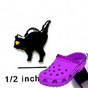 CROC-9229* - Cat Black Mini (Left & Right) - Crocs<SMALL><SUP>TM</SUP></SMALL> Decoration Charm (12 per package)