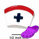 CROC-9334 - Nurse Hat Large - Crocs<SMALL><SUP>TM</SUP></SMALL> Decoration Charm (12 per package)