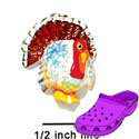 CROC-9499* - Turkey Washed Mini (Left & Right) - Crocs<SMALL><SUP>TM</SUP></SMALL> Decoration Charm (12 per package)
