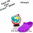 CROC-9732 - Globe Stand Mini - Crocs<SMALL><SUP>TM</SUP></SMALL> Decoration Charm (12 per package)