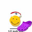 CROC-9739 - Smiley Face Nurse Mini - Crocs<SMALL><SUP>TM</SUP></SMALL> Decoration Charm (12 per package)