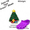 CROC-9774 - Christmas Tree Mini - Crocs<SMALL><SUP>TM</SUP></SMALL> Decoration Charm (12 per package)