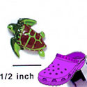 CROC-9931 - Sea Turtle Mini - Crocs<SMALL><SUP>TM</SUP></SMALL> Decoration Charm (12 per package)
