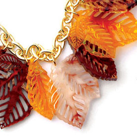 Acrylic Leaf Charms