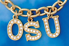 Swarovski Crystal Gold Initial Charms