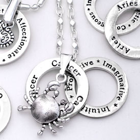 Zodiac Affirmation Message Rings