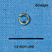 G4933 - Jump Rings 4mm Gold Tone (1 gross in a package (144))