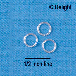 G5489 - 7mm Jump Rings (1mm thick) (144 per package)