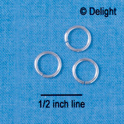 G5490 - 8mm Jump Rings (1mm thick) (144 per package)