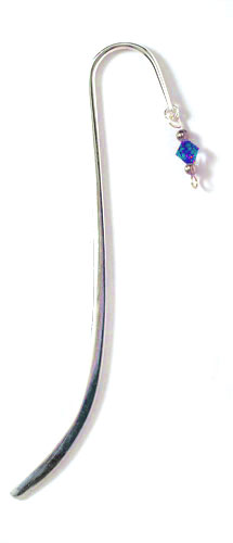 C2102 - Bookmark Blue Crystal Finding (6 book marks per package)