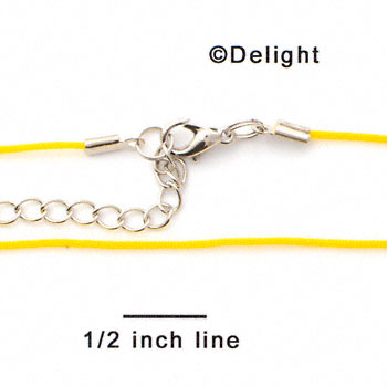 F1281 tlf - Hot Yellow Cord Necklace (18