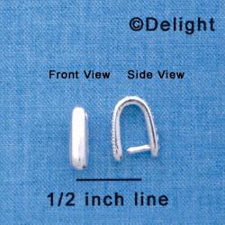 F1285 tlf - Smooth Cast Silver Pinch Bail (6 per package)