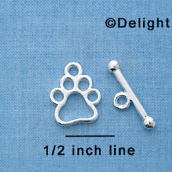 F1294 tlf - Open Paw & Bar Toggle Set (6 sets per package)