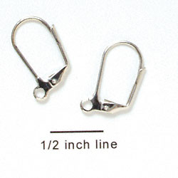 G5585 - Imitation Rhodium French Earring with Flip Back (144 per package)