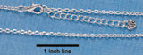 F5498 - Silver-plated Small Chain Necklace (6 per package)