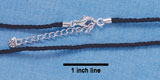 F5500 - Black Silk Cord Necklace (6 per package)