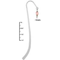 C2103 - Bookmark Light Pink Crystal Finding (6 book marks per package)